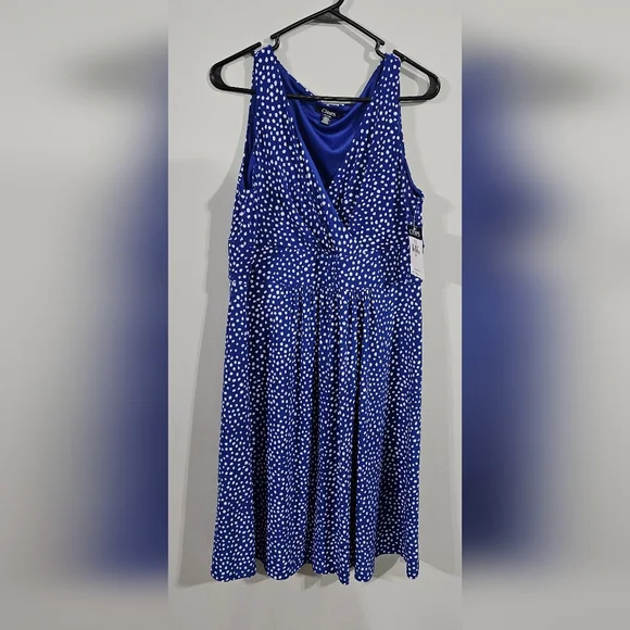 Chaps | Dresses | Chaps Blue Dress Xl | Poshmark